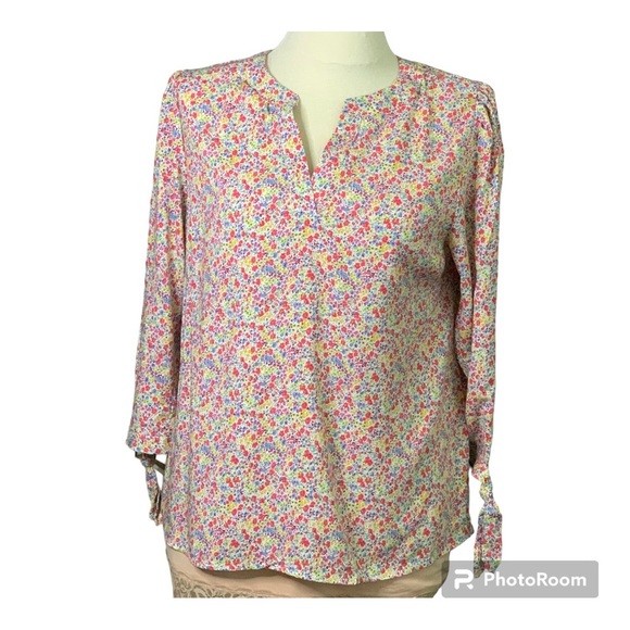 Rose & Thyme SZ L popover Blouse - Picture 1 of 6